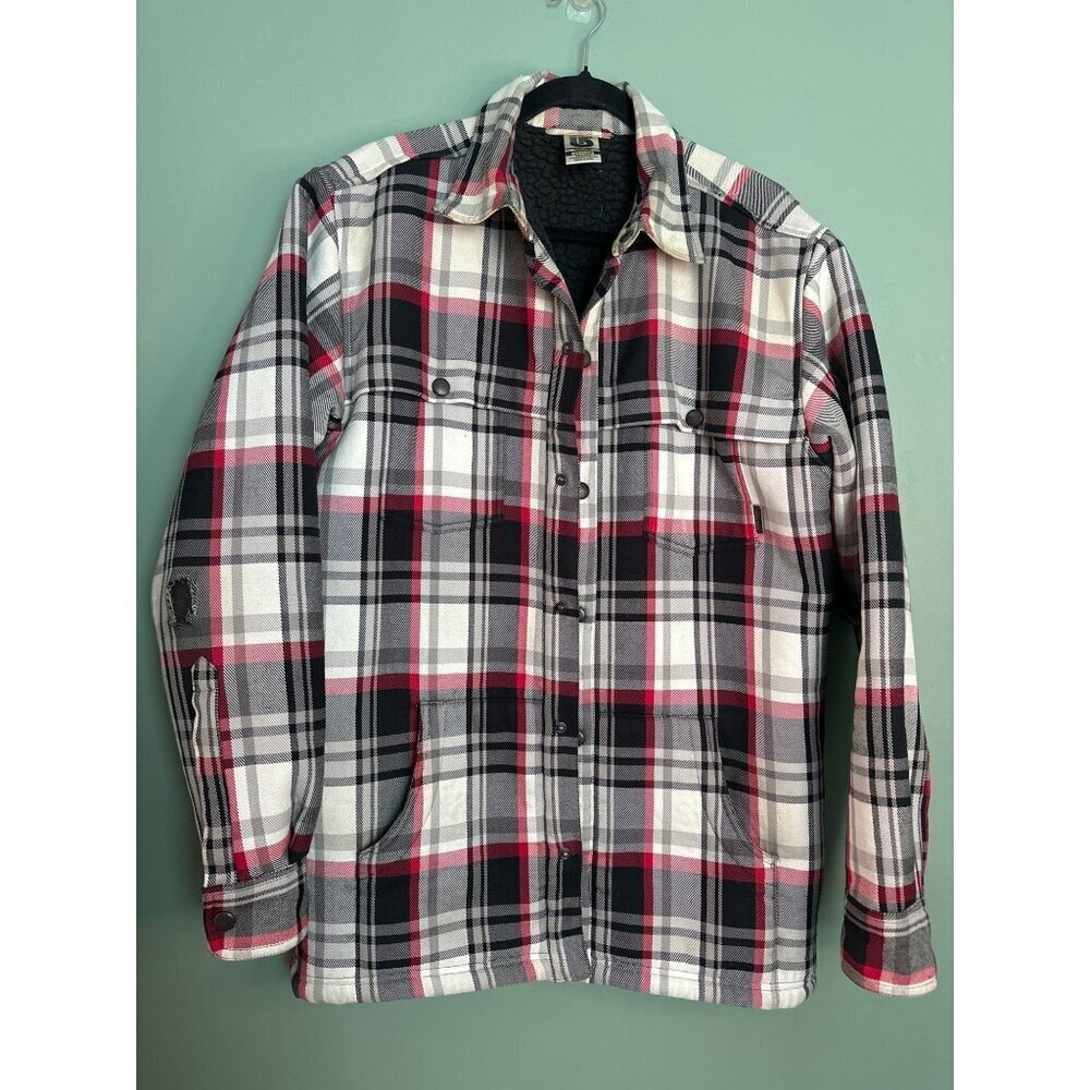 Burton Men’s M DRYRIDE Plaid Fleece Lined Shacket Jacket Outdoor Utility Hiking